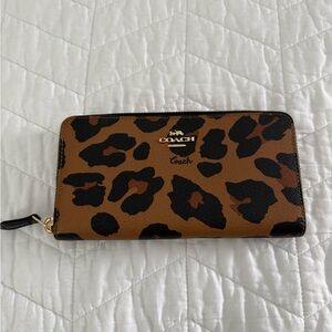 Coach Leopard Print Wallet